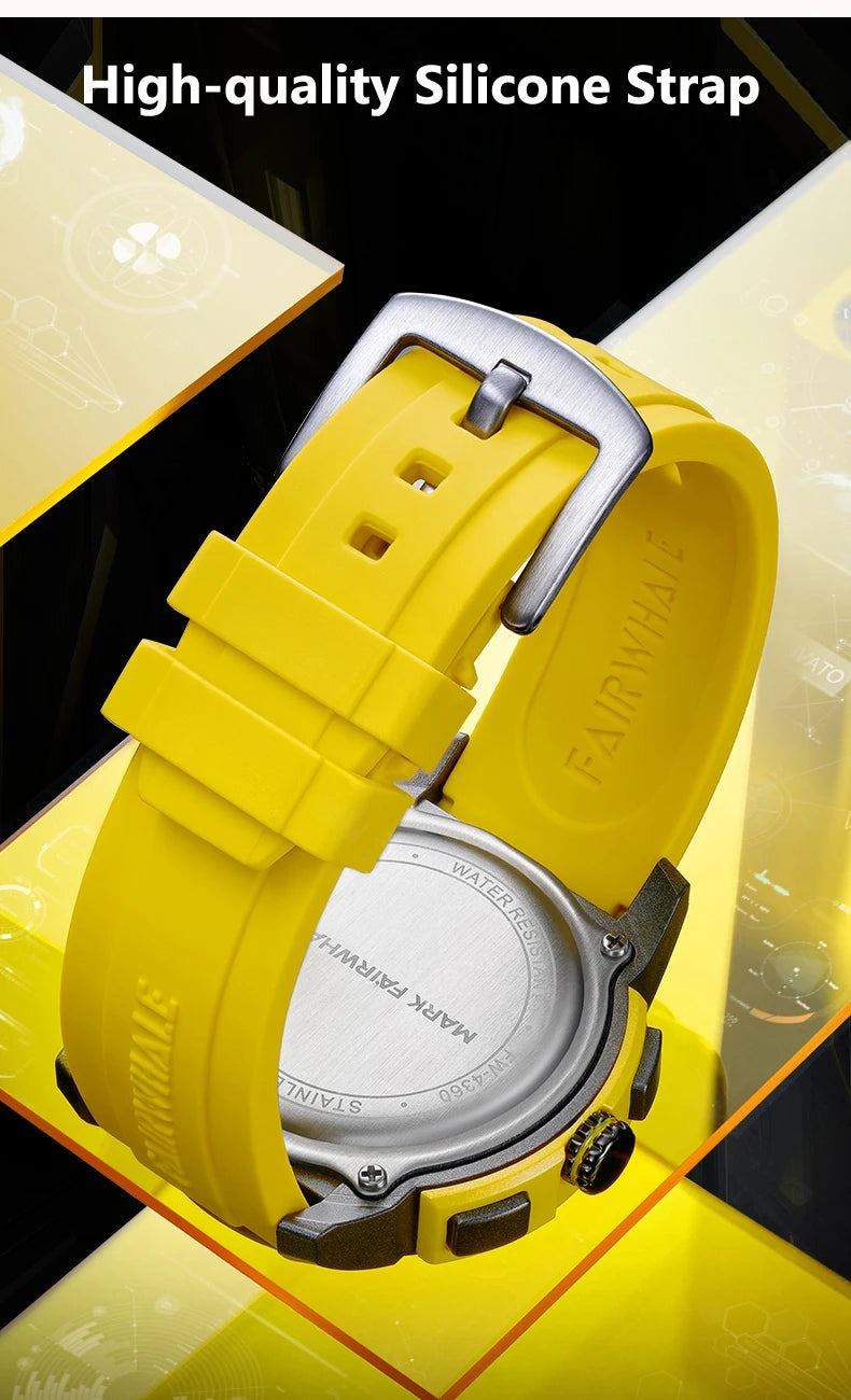 Reloj Mark Fairwhale 4360 Deportivo - Cuarzo Silicona Multifunción Resistente al Agua