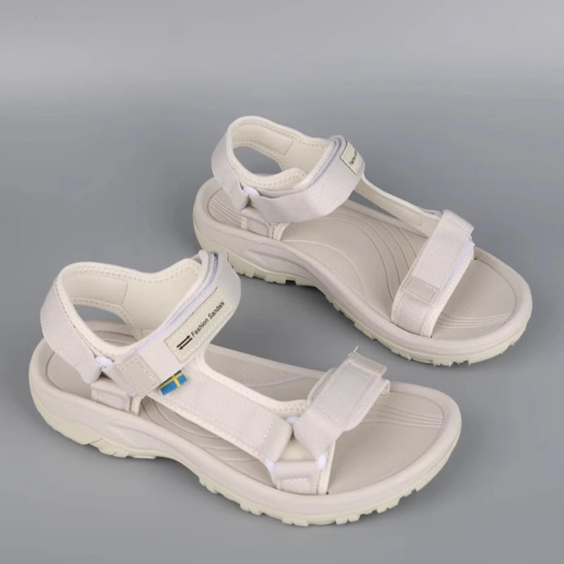 Sandalias Deportivas Mujer Planas Verano - Zapatos Playa Walking Transpirables Outdoor