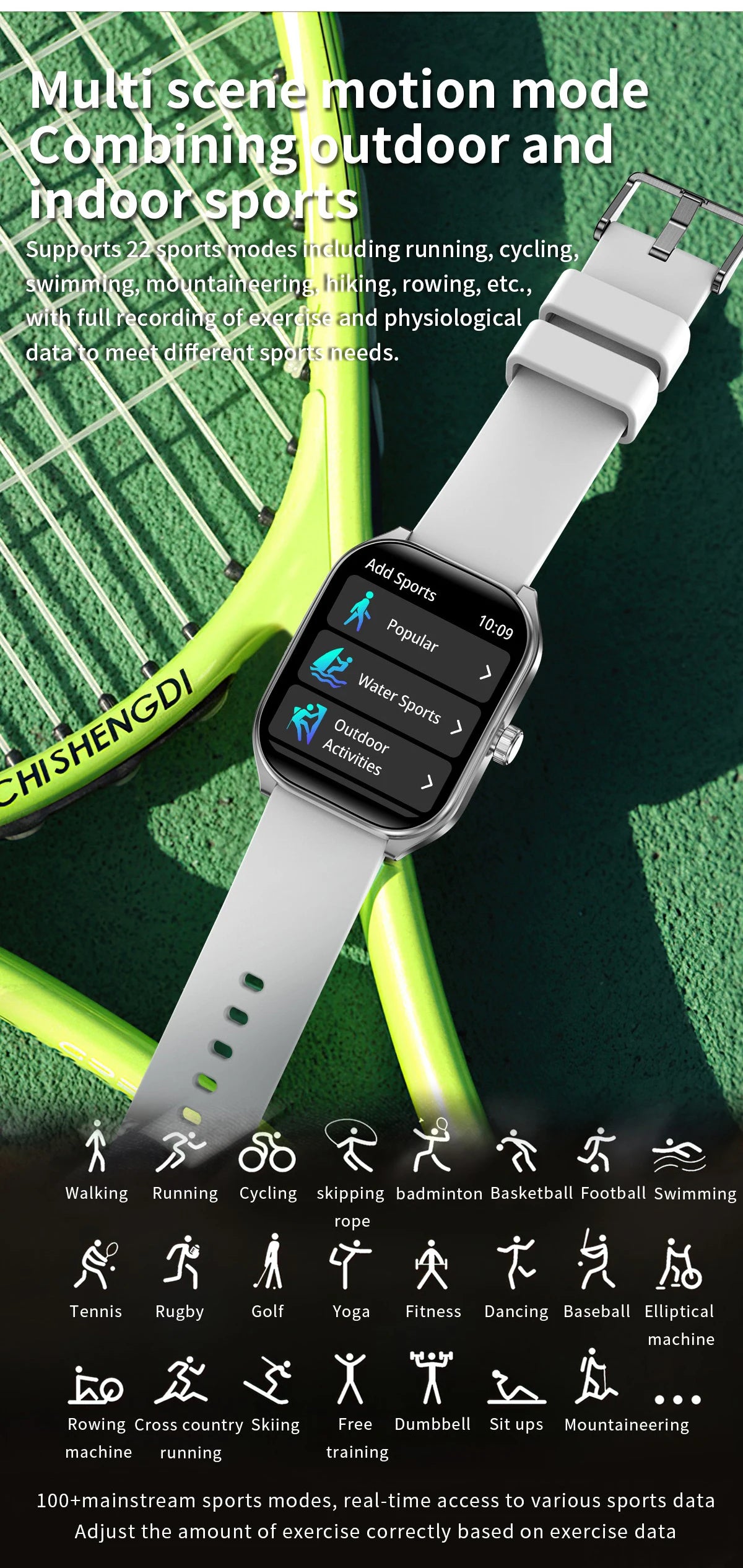 Smartwatch Hombre 2.01'' AMOLED Pantalla Curva - IP68 Bluetooth 5.3 Llamadas Asistente IA Fitness