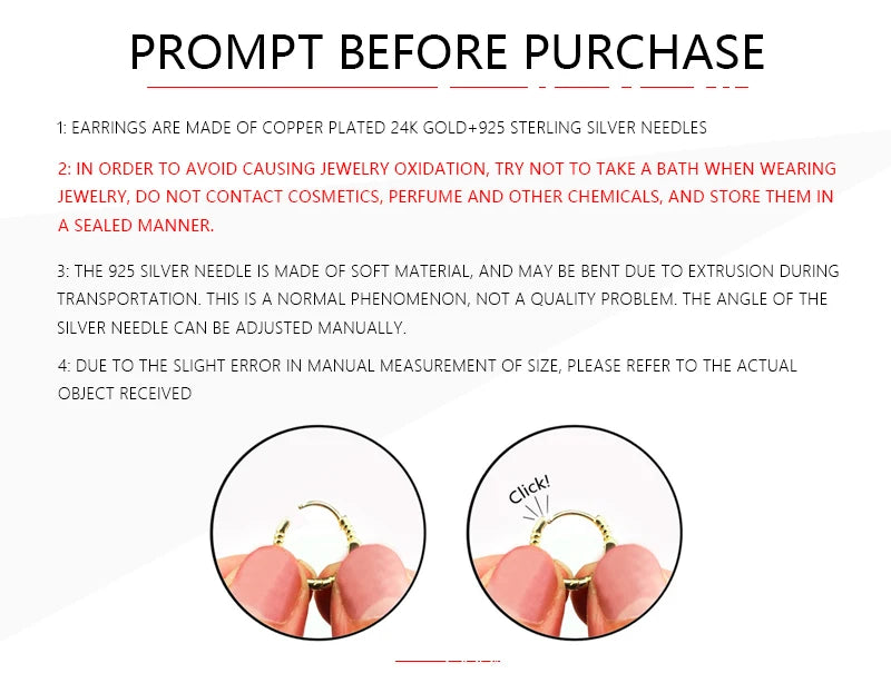 Pendientes Clip Dorado Minimalistas - Sin Perforación Cartílago Mujer