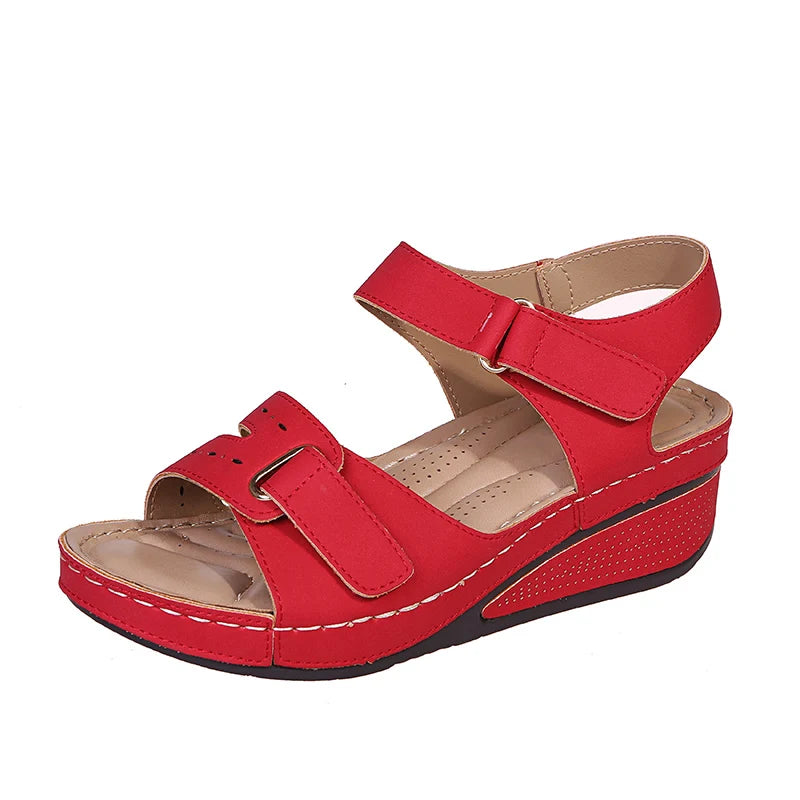 Sandalias Cuña Mujer Verano - Zapatos Plataforma Suela Suave Elegantes Tendencia