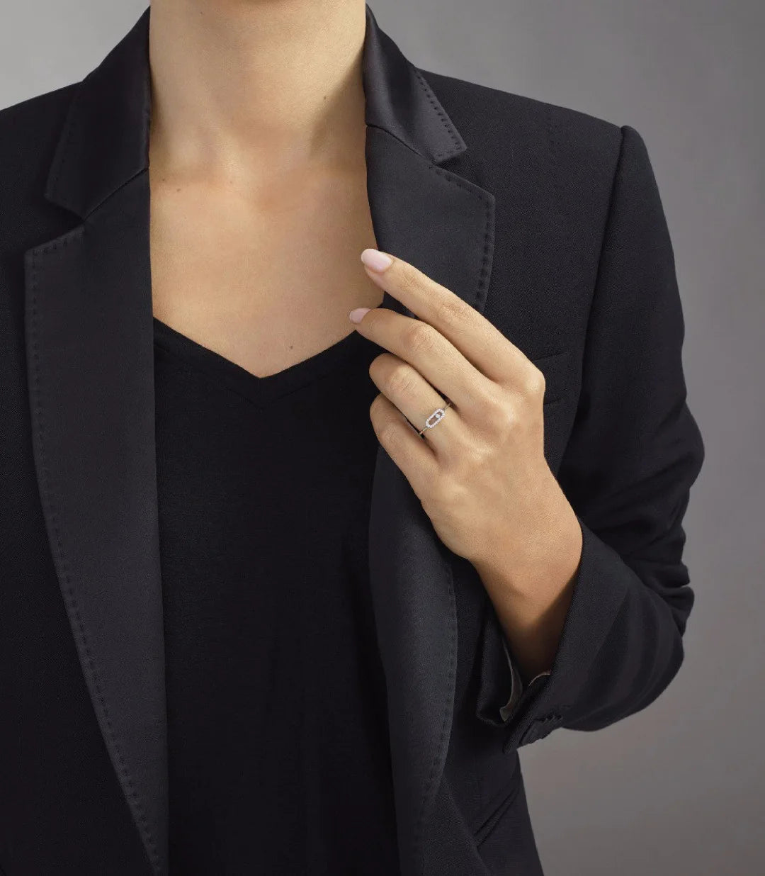 Anillos Apilables Inicial Brasil - Lujo Elegante Circonita Boda