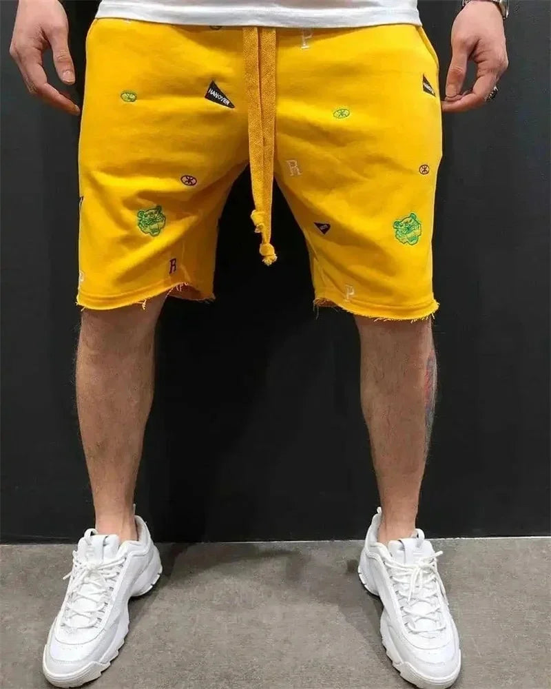 Shorts Cargo Hombre Casuales - Bermudas Bordadas Ajuste Relajado Algodón