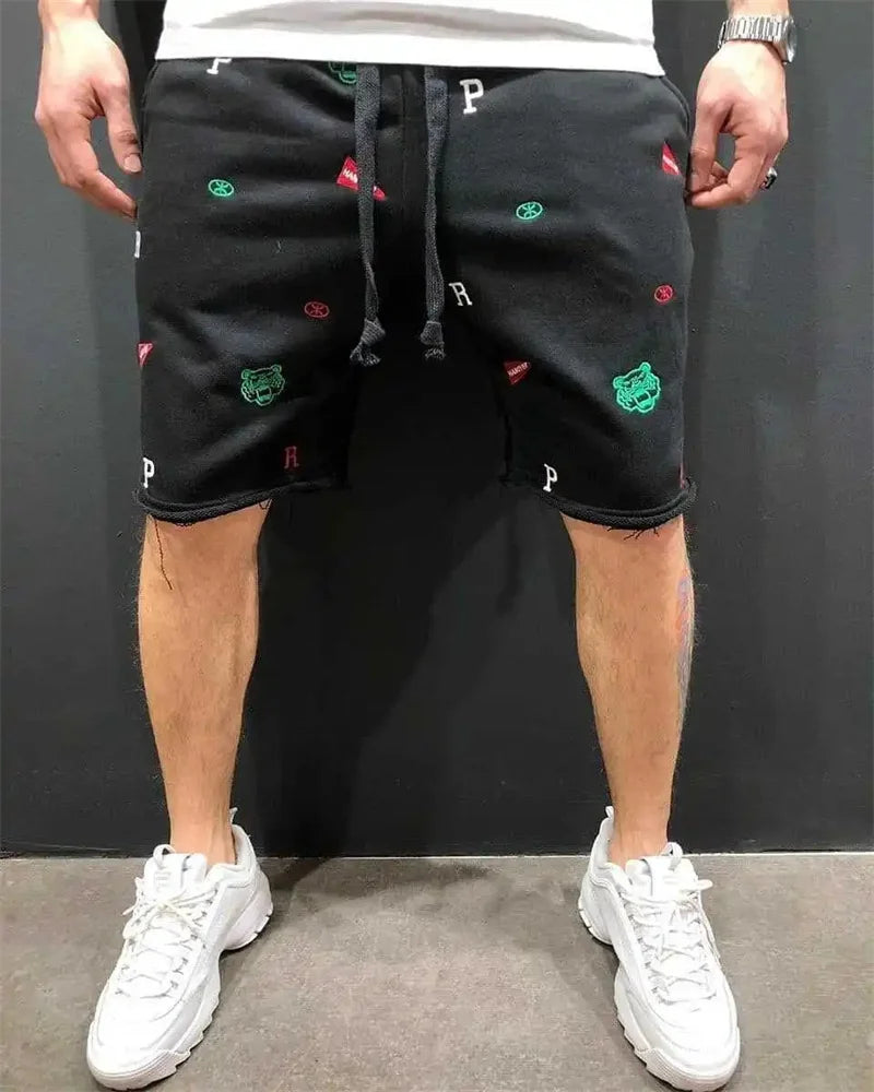 Shorts Cargo Hombre Casuales - Bermudas Bordadas Ajuste Relajado Algodón