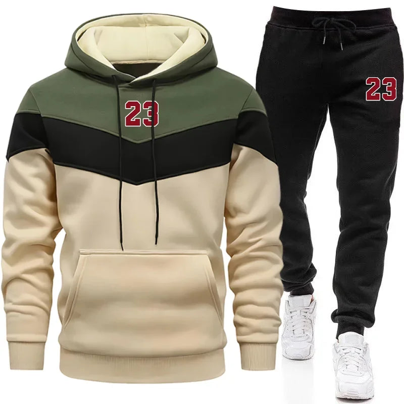Chándal Hombre Completo Otoño Invierno - Conjunto Sudadera Hoodie Pantalones Jogging