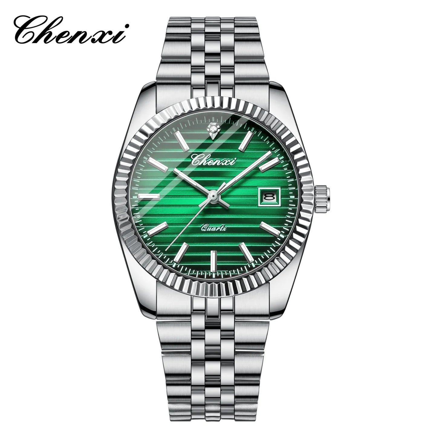 Reloj CHENXI 004D Hombre - Cuarzo Resistente al Agua con Calendario Luminoso