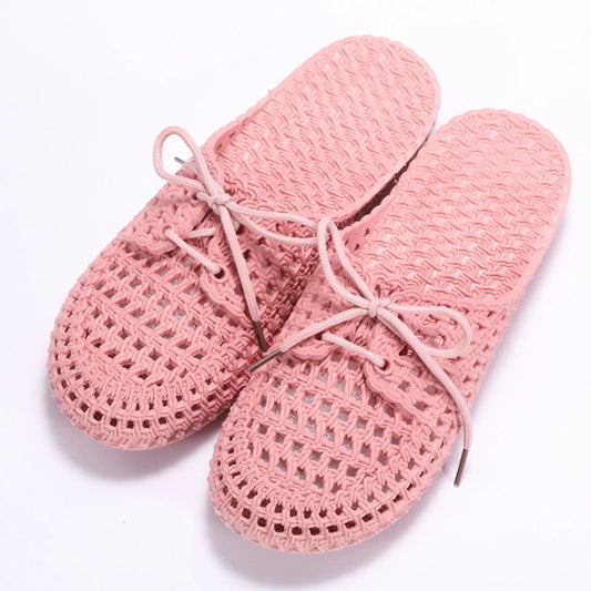 Sandalias Cordones Mujer Planas - Chanclas Playa Verano Antideslizantes Casa