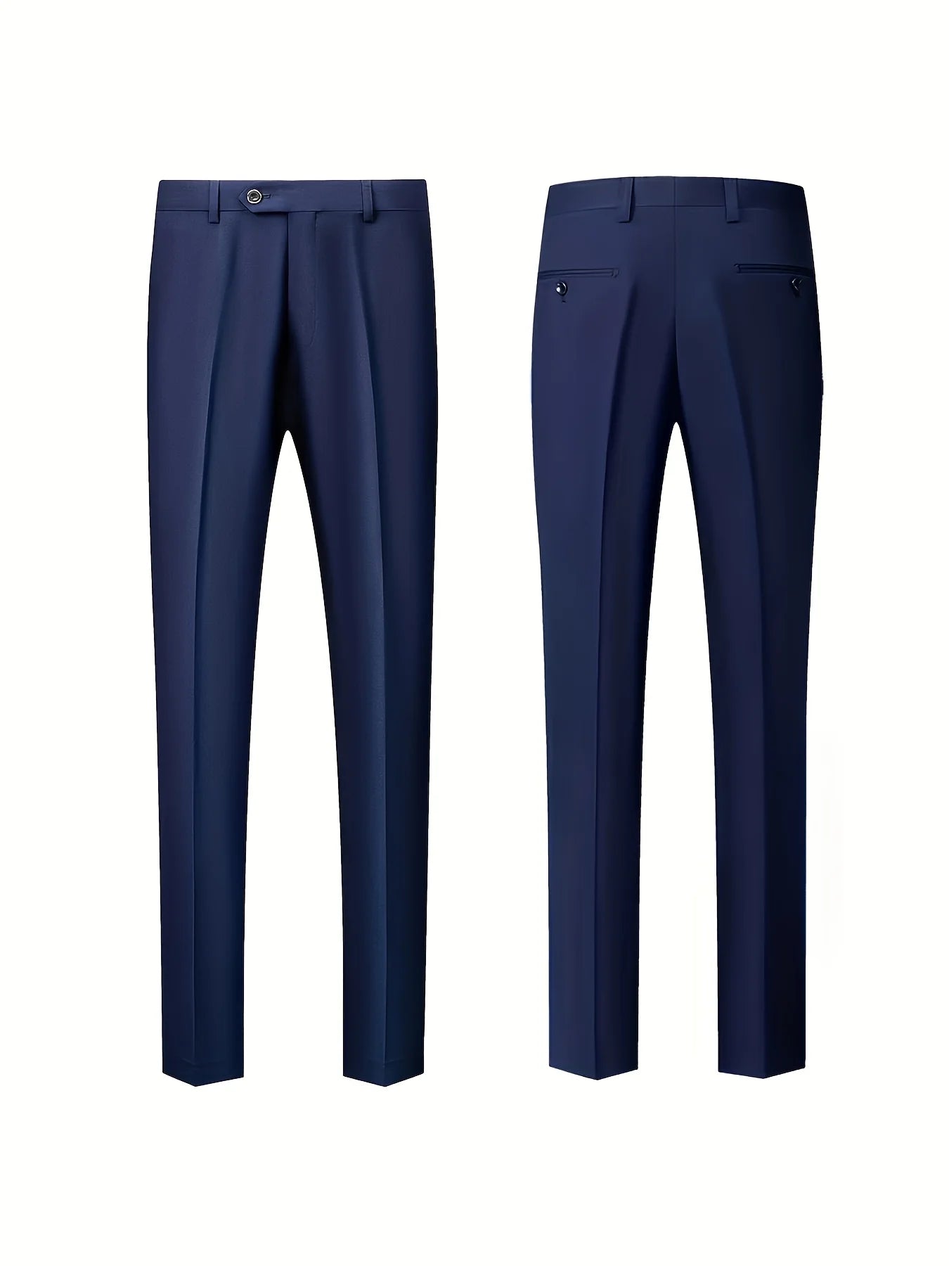 Traje Formal Hombre Boda Slim Fit - Set Business Casual Esmoquin Manga Larga Solapa Novio