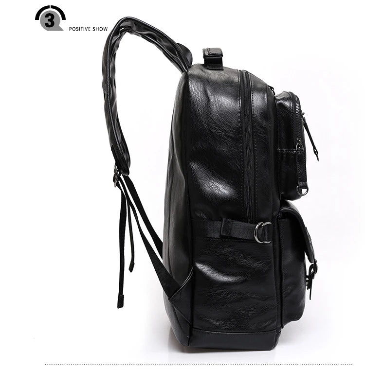 Mochila Cuero 2023 Alta Calidad Fashion - Estudiante Business Portátil Escolar Coreana