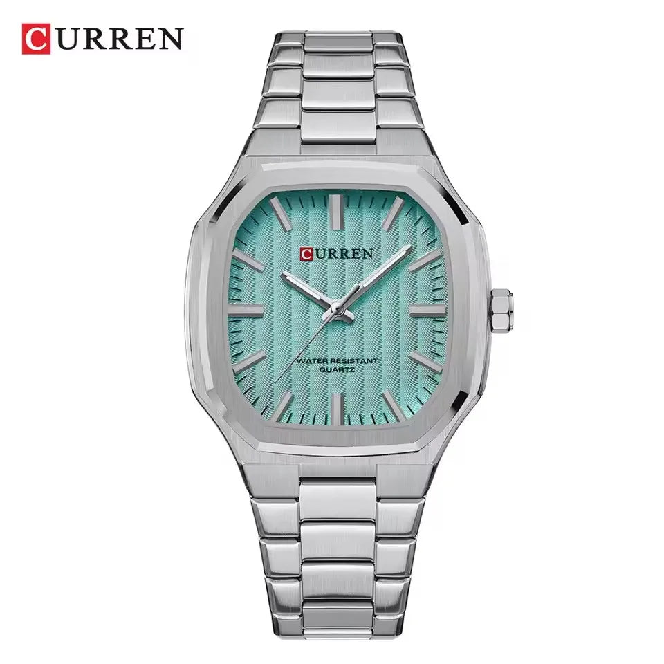 Reloj CURREN 8458 para Hombre - Cuarzo Business Resistente al Agua con Correa de Acero
