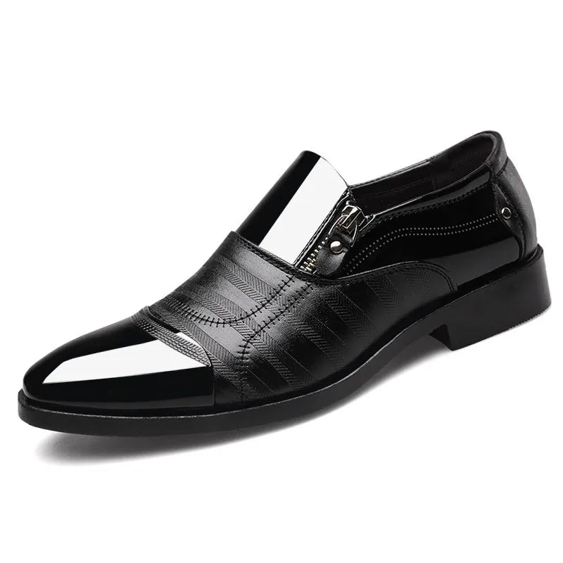 Zapatos Vestir Hombre Business Negros - Clásicos Elegantes Formales Boda Slip-On Oficina Oxford