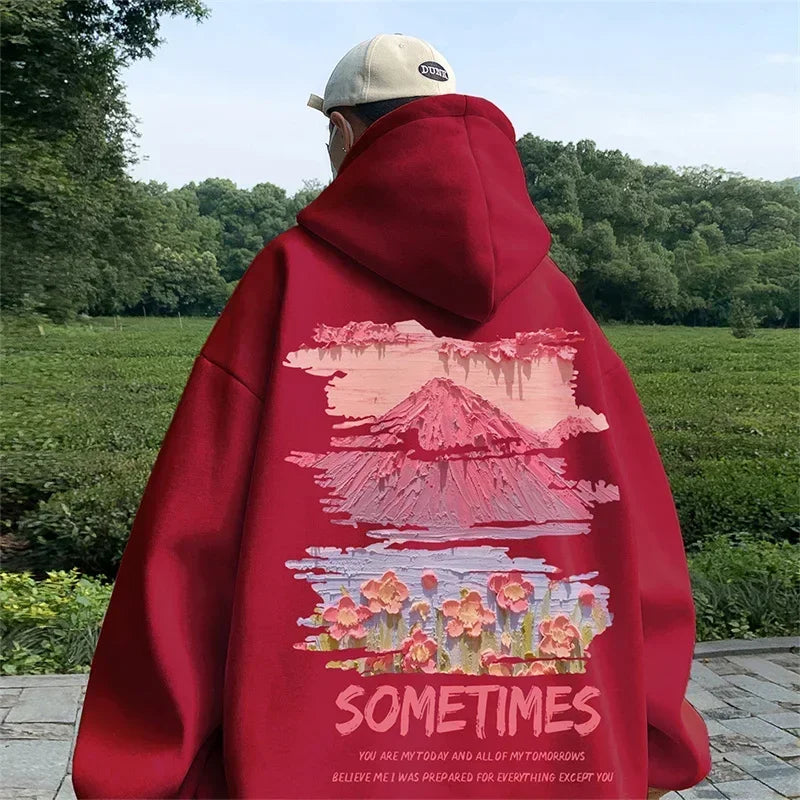 Sudadera Hombre Oversized Blanca 5XL - Hoodie Plain Casual