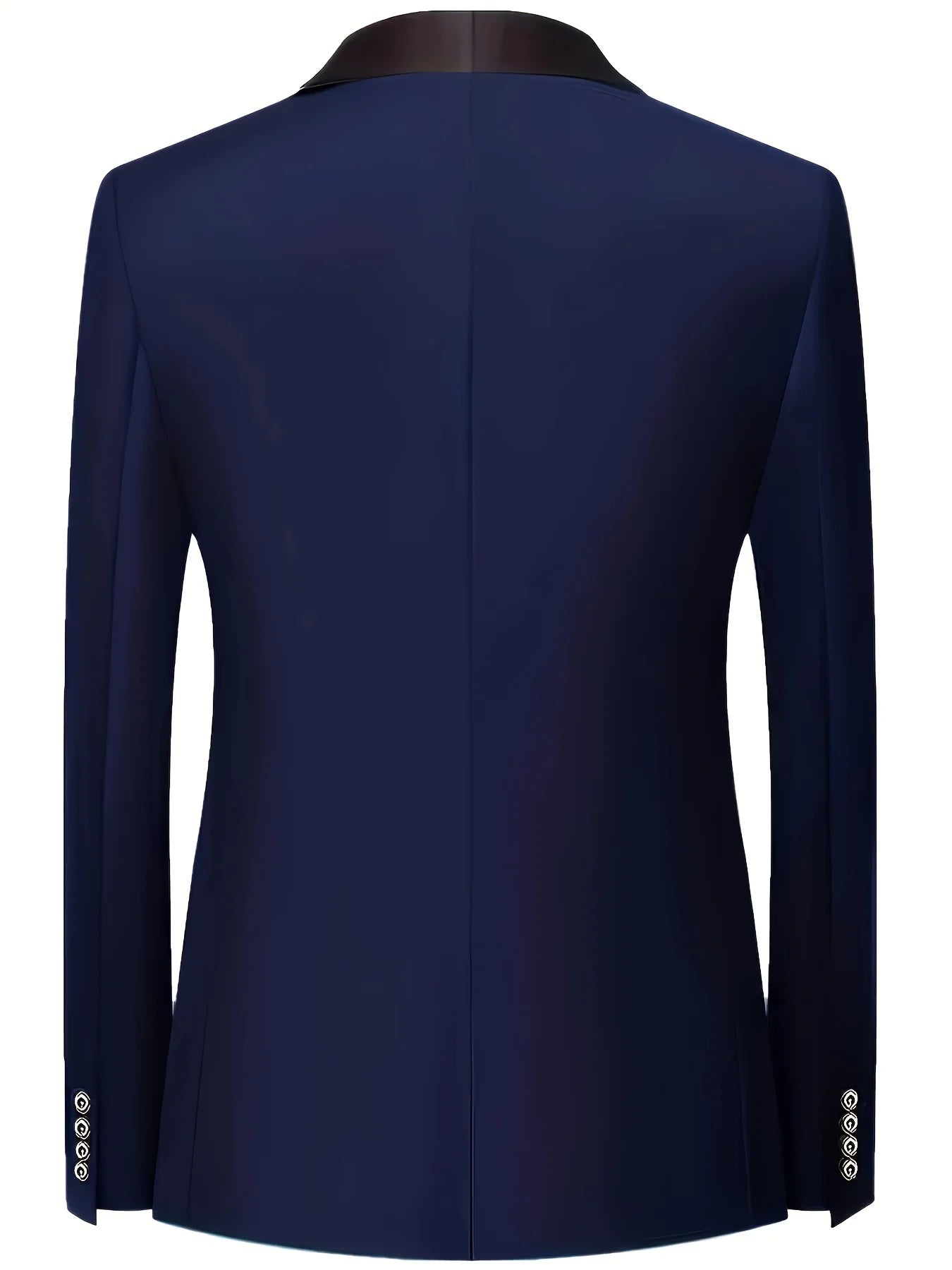 Traje Formal Hombre Boda Slim Fit - Set Business Casual Esmoquin Manga Larga Solapa Novio