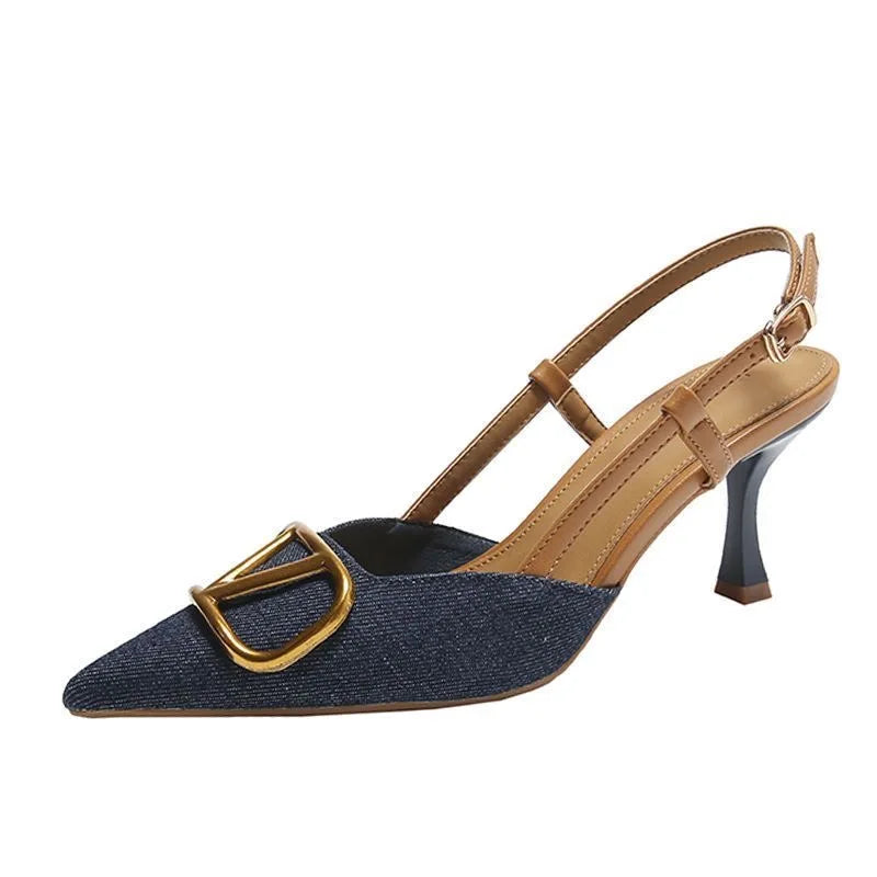 Sandalias Tacón Alto Mujer Fashion - Zapatos Verano Casual Elegantes Tendencia