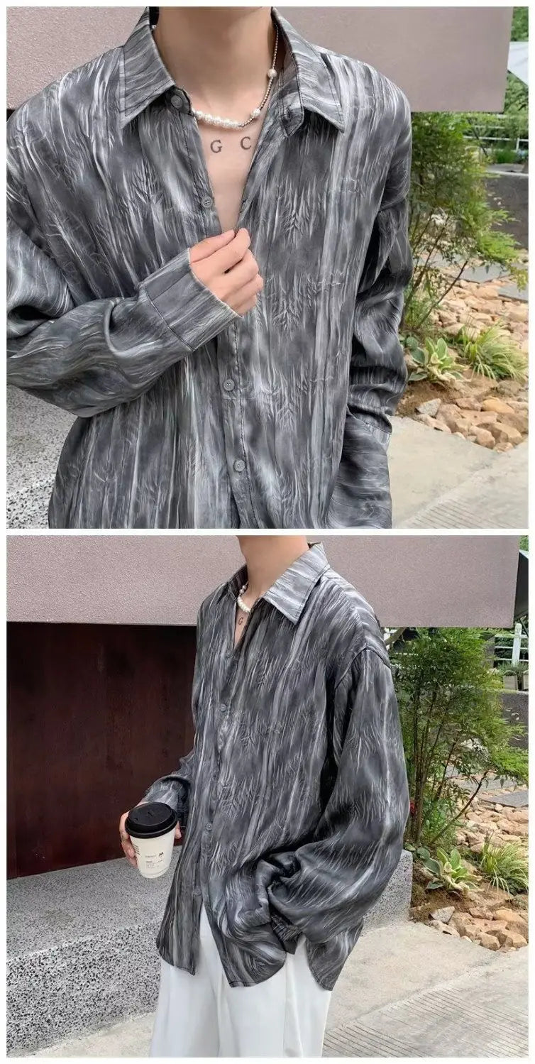 Camisa Hombre Casual Manga Larga Otoño - Protección Solar Marca Trendy