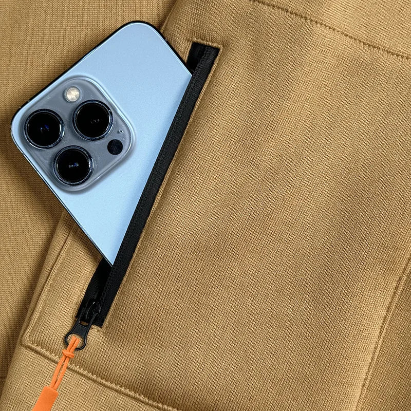 Sudadera Hombre Capucha Streetwear - Hoodie Otoño Invierno Punk Zip Up