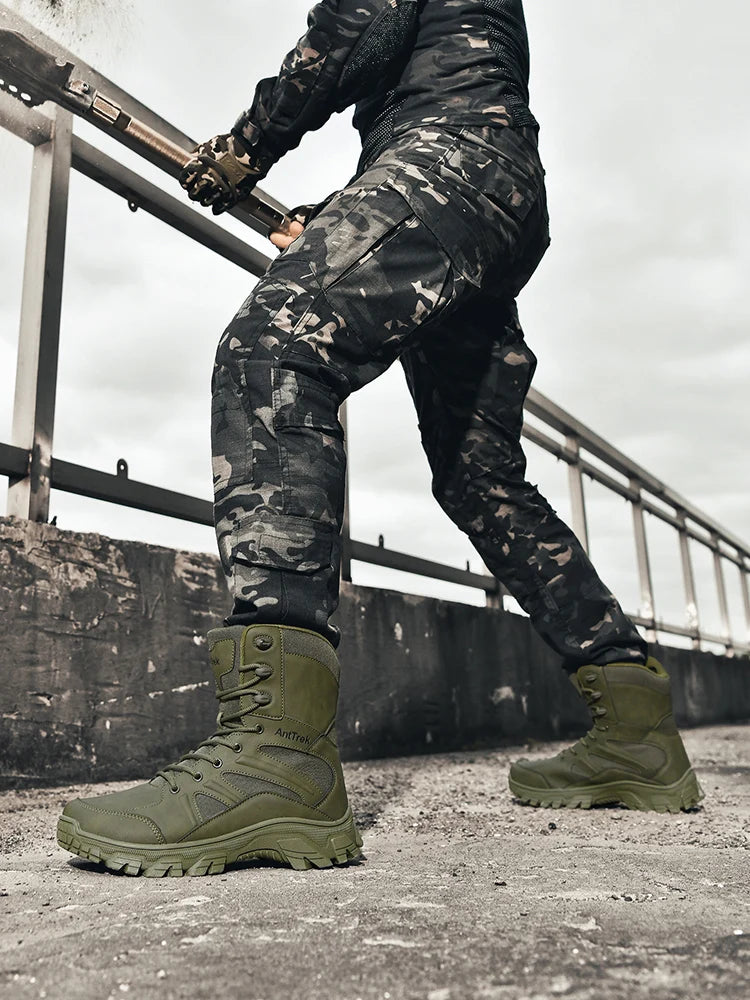 Botas Hiking Hombre High-Top Outdoor - Senderismo Cálidas Cómodas Casual Invierno