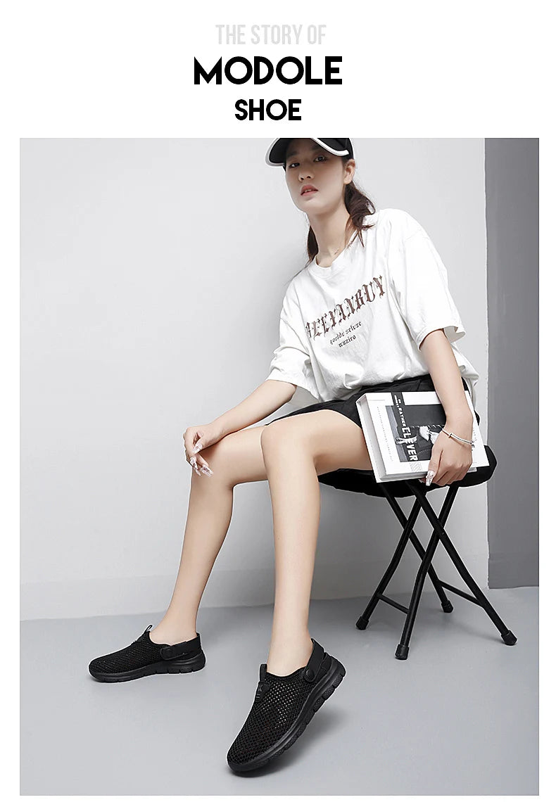 Sandalias Playa Mujer Transpirables - Zuecos Jardín Aqua Trekking Talla Grande