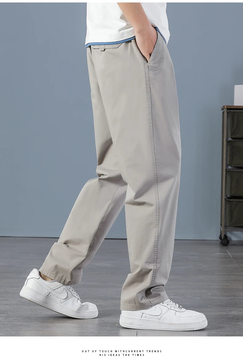 Pantalones Cargo Hombre Verano Primavera - Algodón Trabajo Talla Grande 6XL