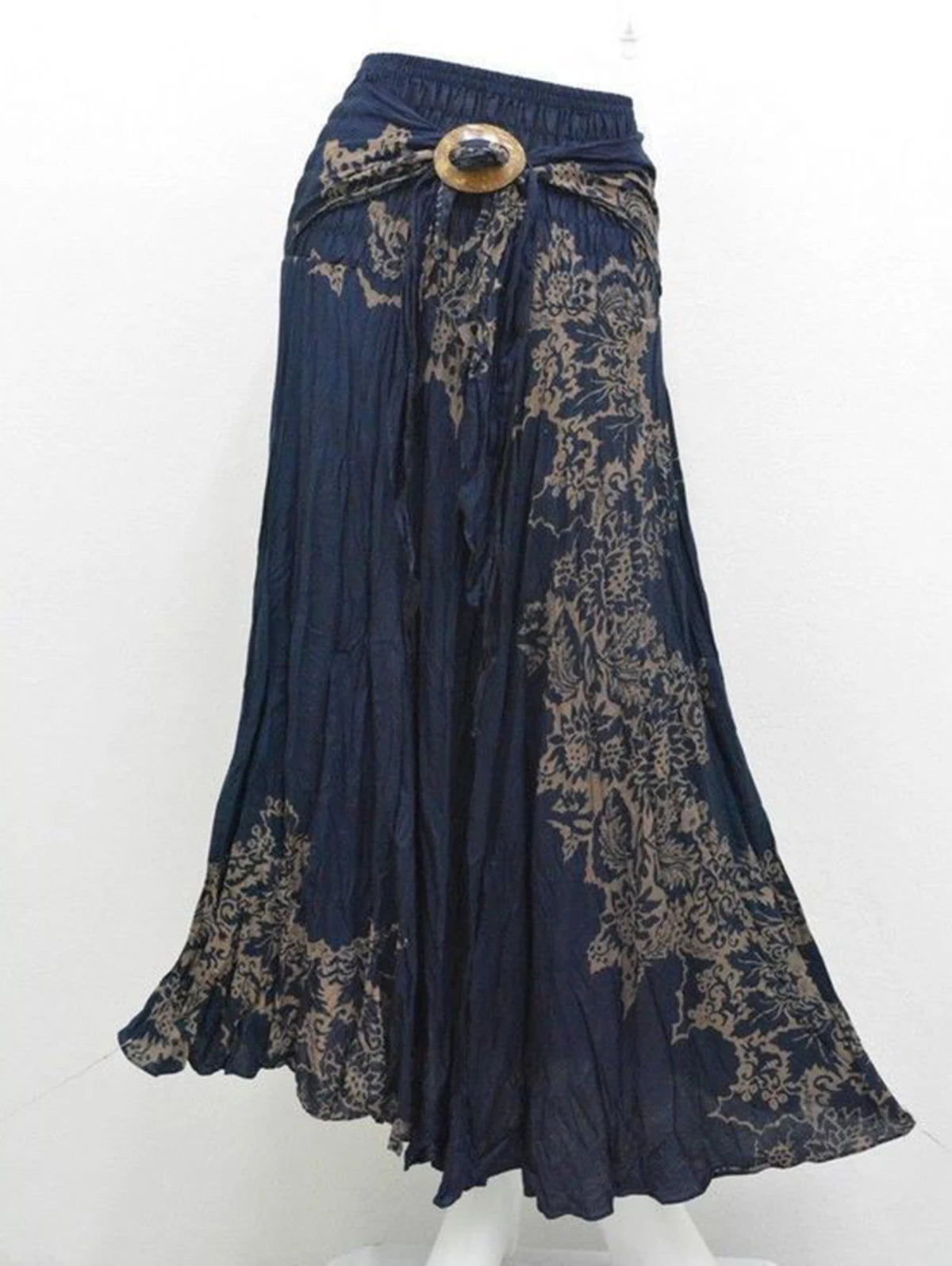 Falda Bohemia Mujer Sexy Larga - Falda Flores Cintura Elástica Boho