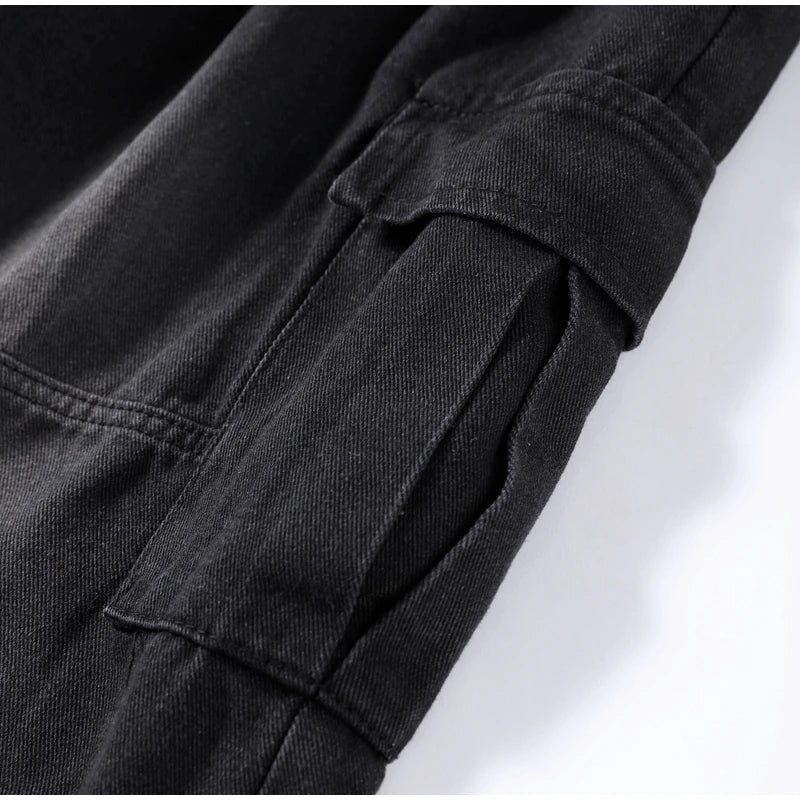 Vaqueros Cargo Y2K Baggy para Hombre - Jeans Pierna Ancha Ajustables Hippie Streetwear