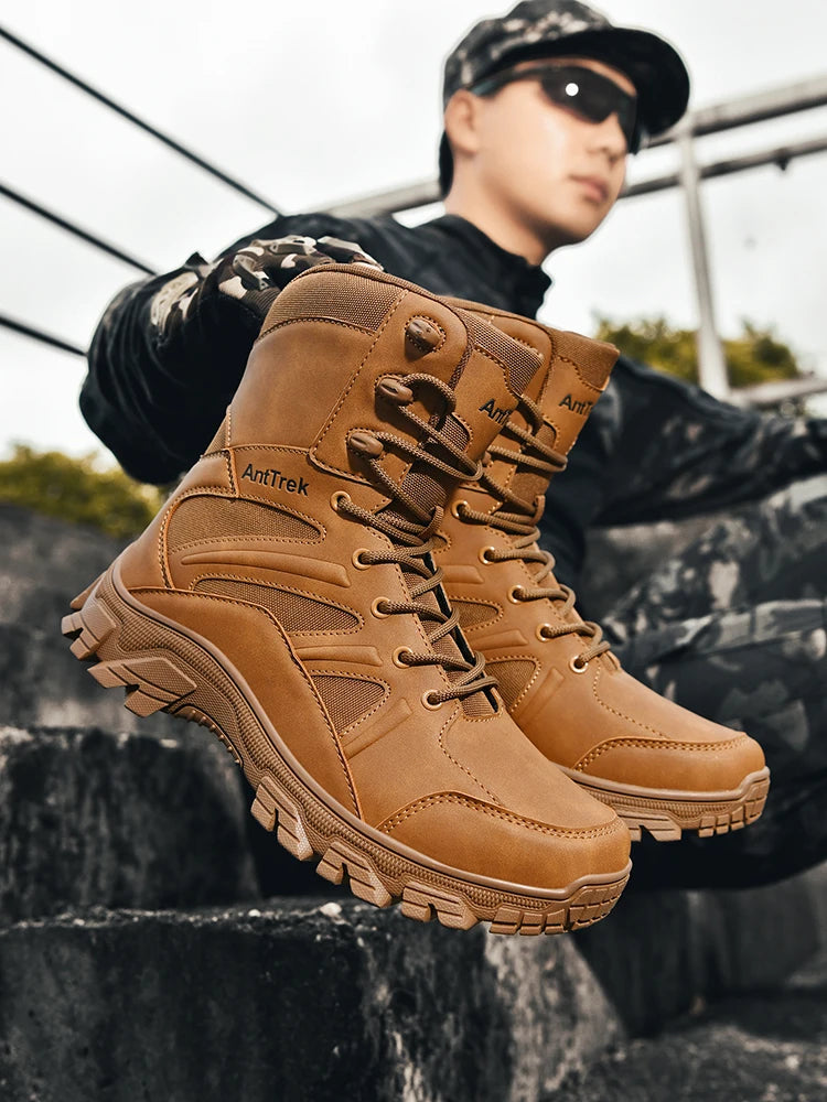 Botas Hiking Hombre High-Top Outdoor - Senderismo Cálidas Cómodas Casual Invierno