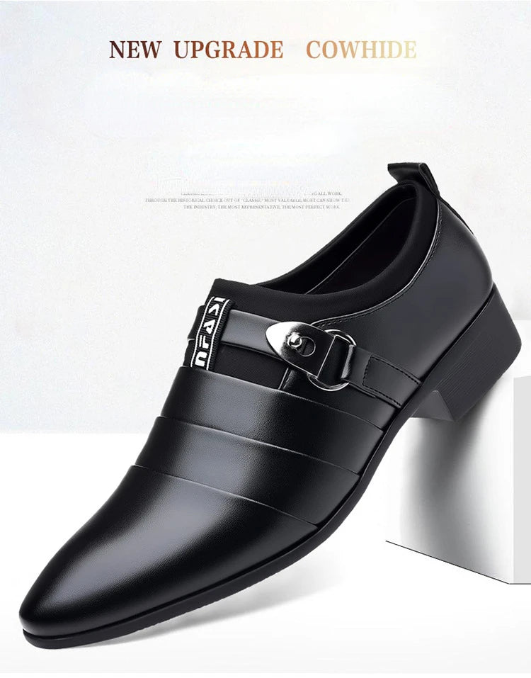 Zapatos Vestir Hombre Slip-On - Formales Boda Oficina Trabajo Loafers Elegantes