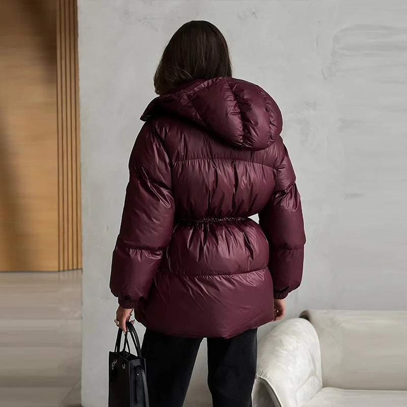 Chaqueta Mujer Cremallera Capucha - Chaqueta Acolchada Bolsillos Oversize 2025