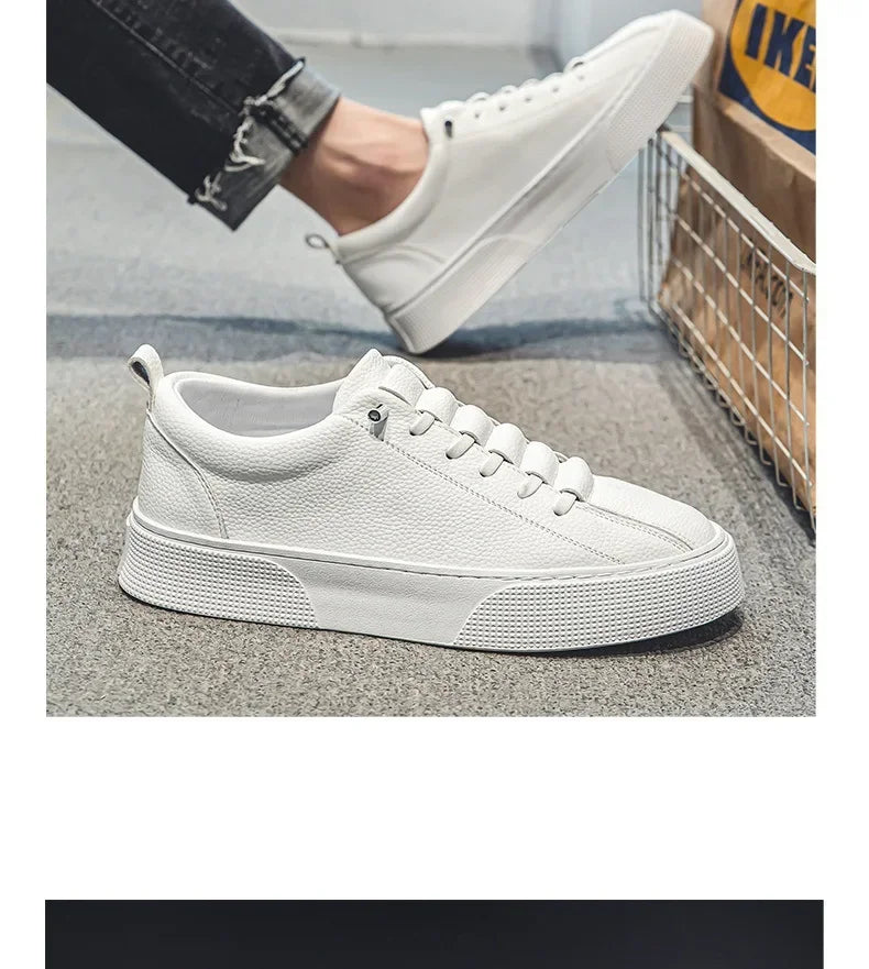 Sneakers Blancos Hombre 2024 Primavera - Zapatillas Casual Running Deportivas Planas