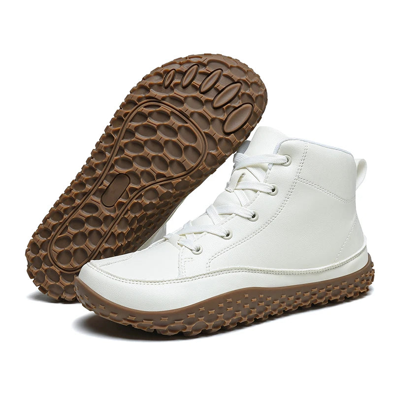 Botas Hombre Barefoot Senderismo - Puntera Ancha Hiking Montaña Cómodas