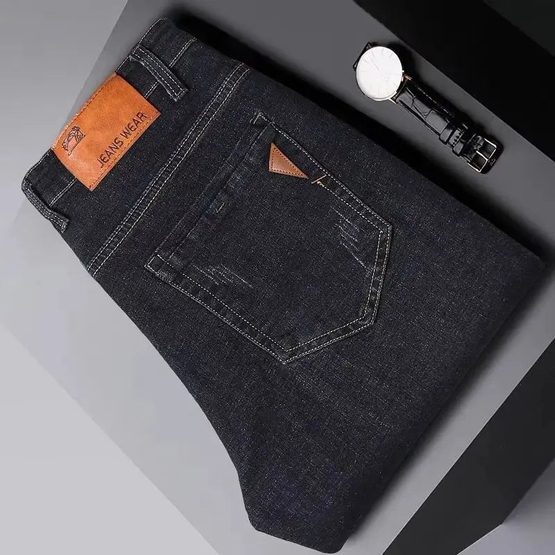 Vaqueros Hombre 2025 Stretch Slim Fit - Jeans Business Cómodos Suaves Marca