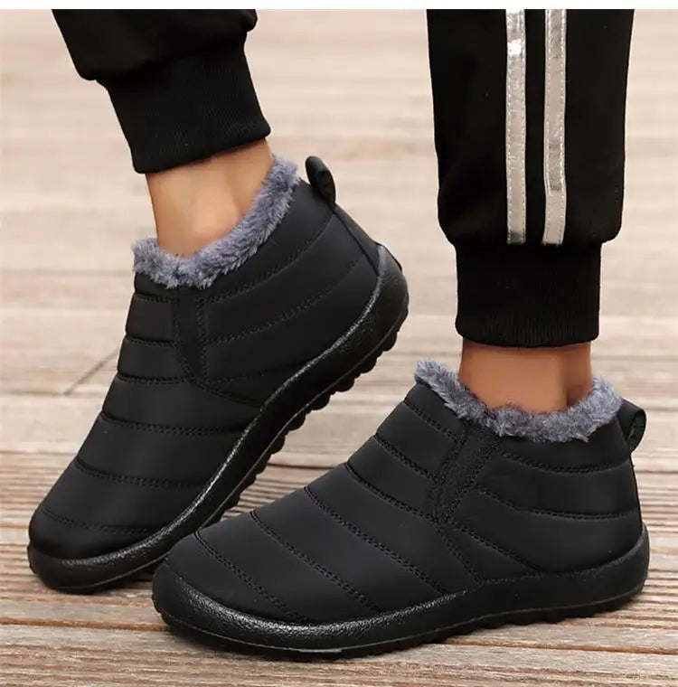 Botas Nieve Mujer Plataforma Punk - Slip On Tobillo Piel Cálidas Invierno