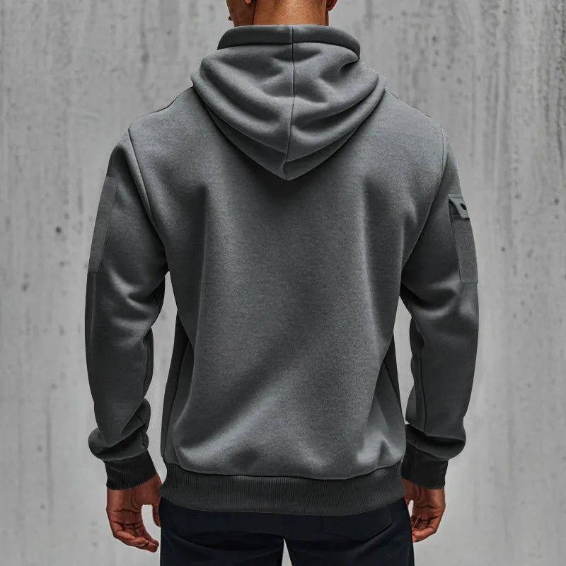 Sudadera Hombre Capucha Streetwear - Hoodie Otoño Invierno Punk Zip Up