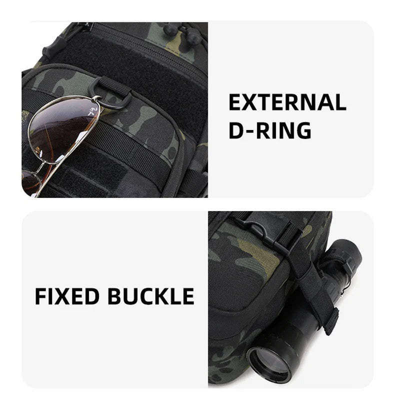 Riñonera Deportiva Hombre Outdoor - Bolsa Cintura Hombro Fanny Pack Camping Senderismo Pesca Escalada