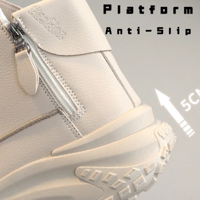 Sneakers Luxury High Top Mujer 2025 - Botas Plataforma Running Outdoor