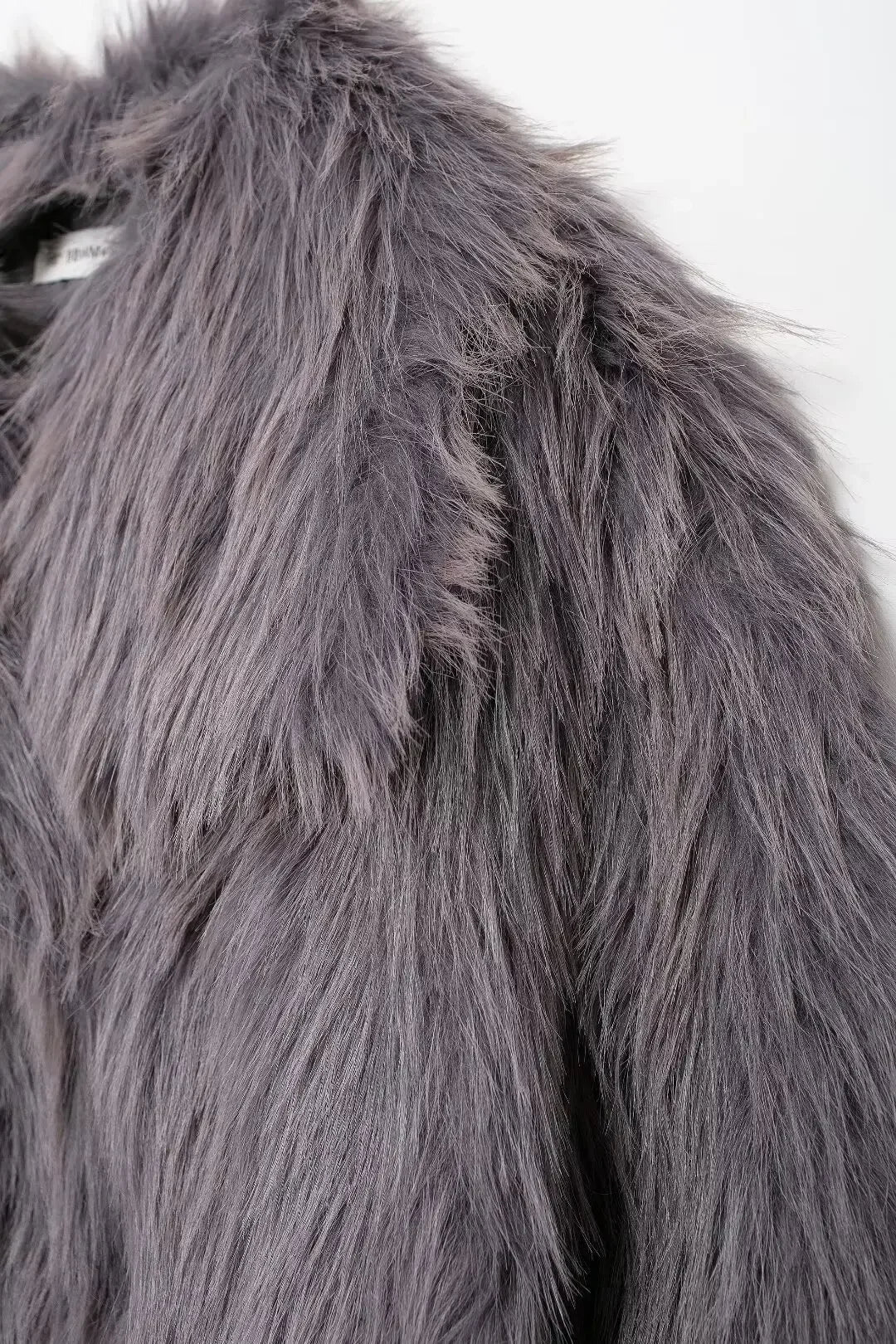 Abrigo Piel Artificial Mujer Invierno - Abrigo Cuello Alto Cortavientos