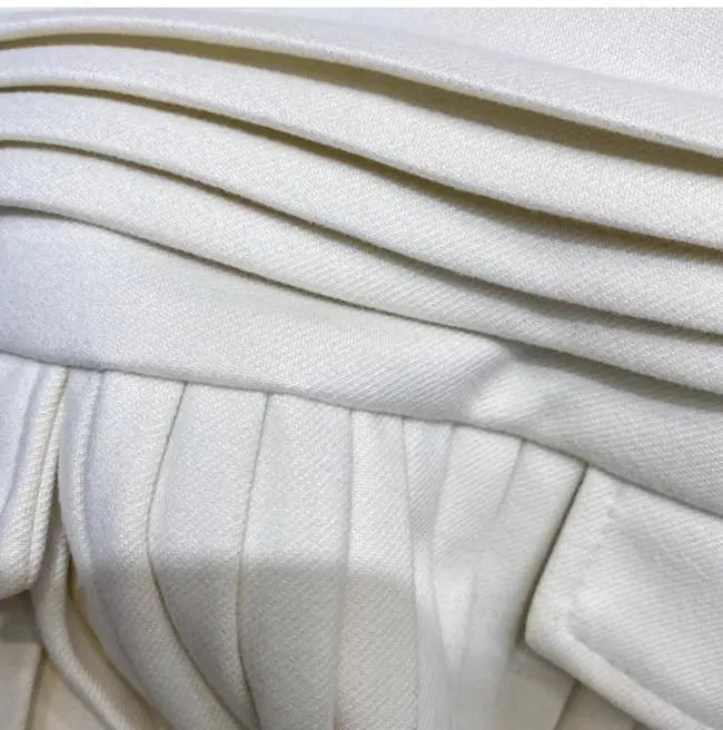 Falda Plisada Mujer Lana - Falda Mini Cintura Alta Otoño Elegante