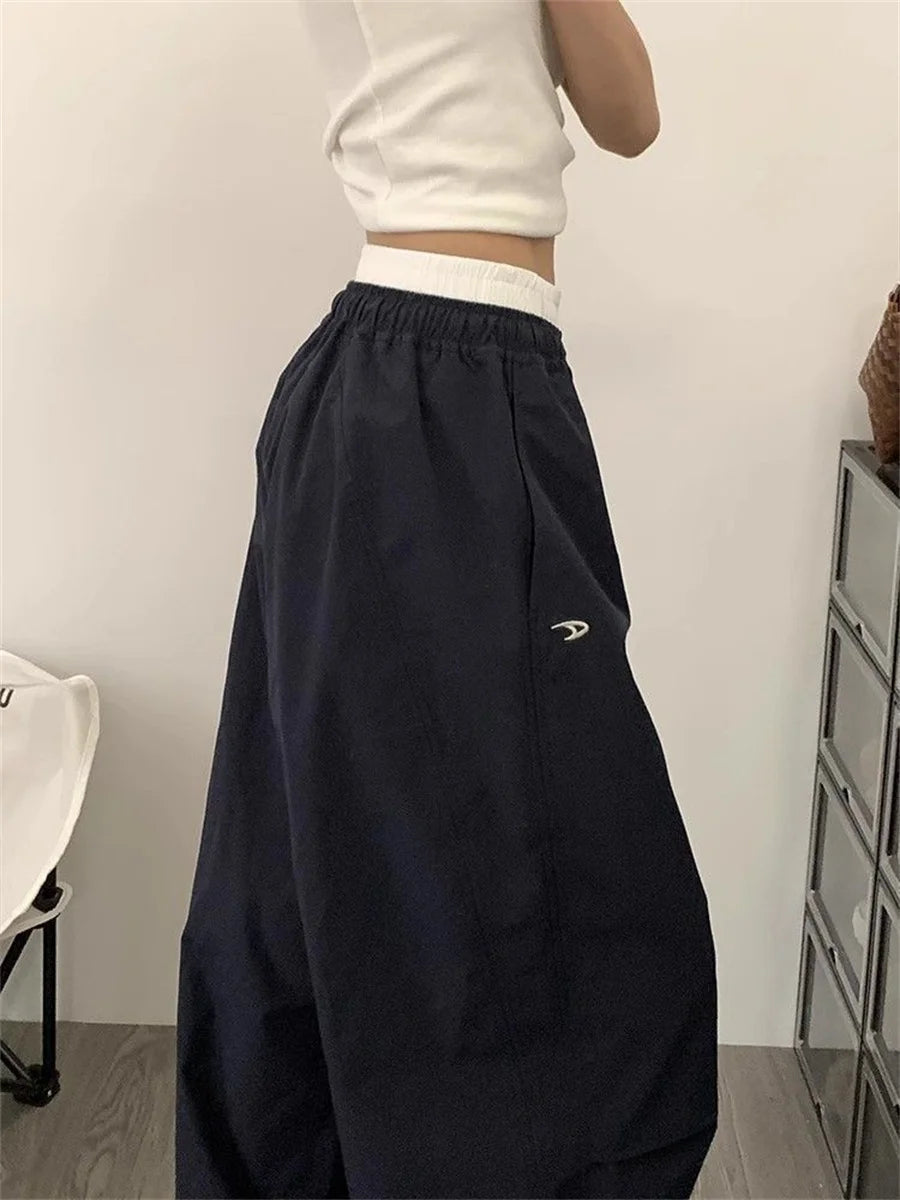 Pantalón Cargo Mujer Verano - Pantalón Y2K Baggy Hip Hop 2025