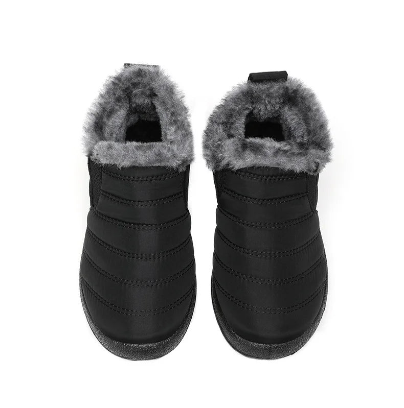 Botas Hombre Invierno 2025 - Botines Nieve Cálidos Forro Pelo Slip On