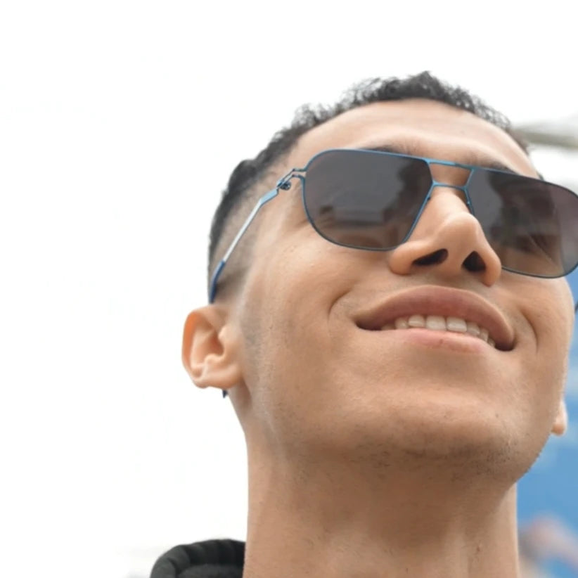 Gafas de Sol Designer ANGUS Alemán Unisex - Cuadradas Coloridas Trendy Ultraligeras Playa Hombre Mujer