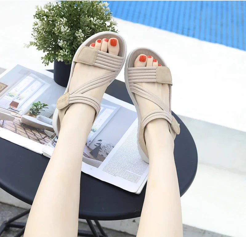 Sandalias Cuña Mujer Deportivas - Zapatos Playa Outdoor Aumenta Altura Cómodas Verano