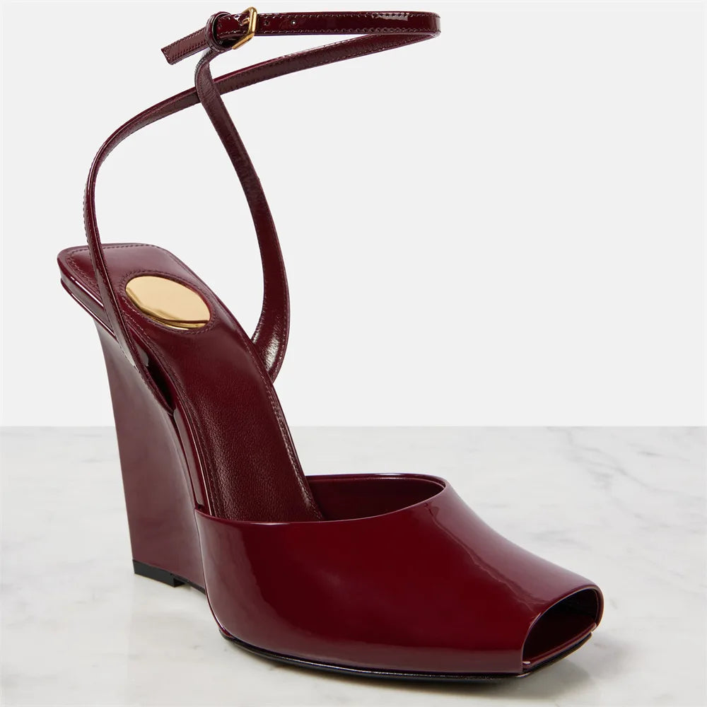 Sandalias Plataforma Mujer Satén 2025 - Zapatos Tacón Chunky Tiras Primavera