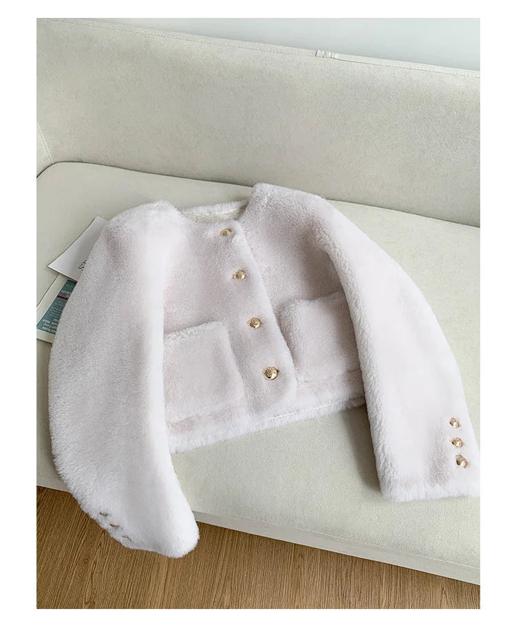 Chaqueta Piel Oveja Mujer Genuina - Chaqueta Shearling Cordero Invierno