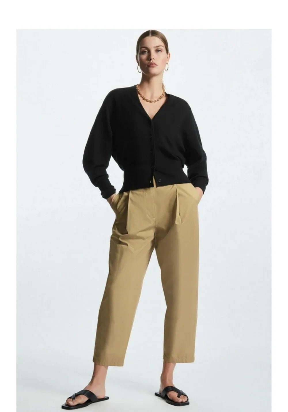 Cárdigan Mujer Lana Cuello V Primavera 2025 - Mezcla Lana Casual