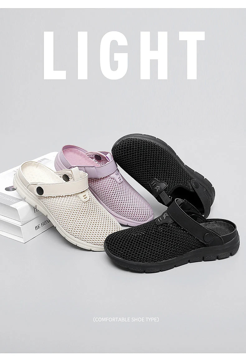 Sandalias Playa Mujer Transpirables - Zuecos Jardín Aqua Trekking Talla Grande