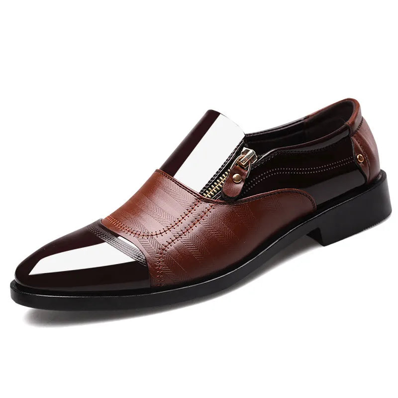 Zapatos Vestir Hombre Business Negros - Clásicos Elegantes Formales Boda Slip-On Oficina Oxford