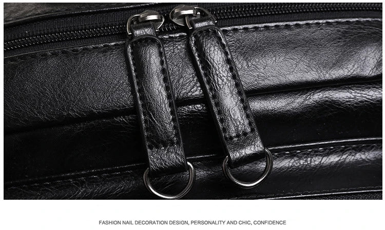 Mochila Cuero 2023 Alta Calidad Fashion - Estudiante Business Portátil Escolar Coreana