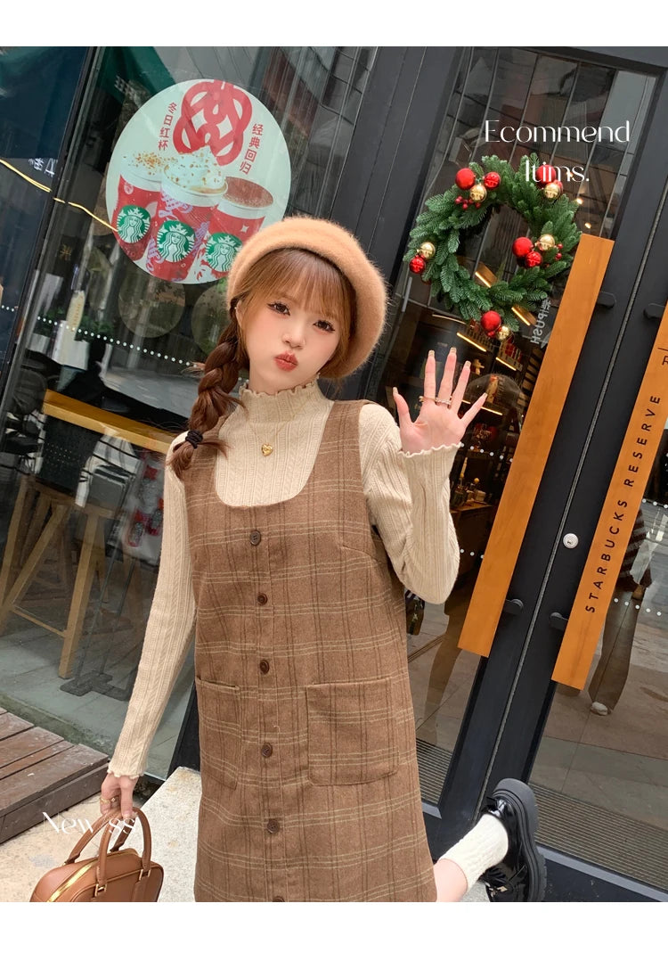 Suéter Cuello Alto Mujer Fruncido 2025 - Jersey Invierno Cálido Slim Otoño