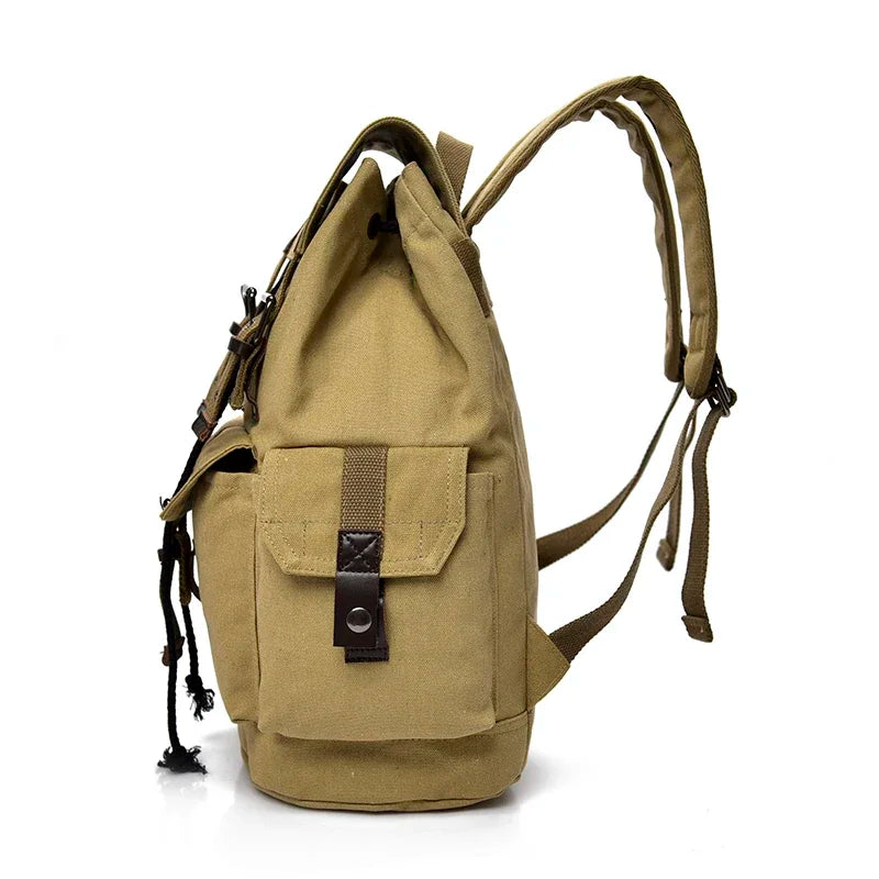 Mochila Canvas Hombre 2024 Gran Capacidad - Casual Viaje Estudiante Escolar Alta Calidad