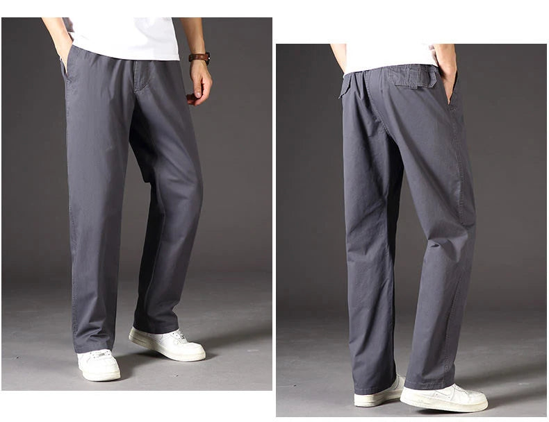 Pantalones Cargo Hombre Verano Primavera - Algodón Trabajo Talla Grande 6XL